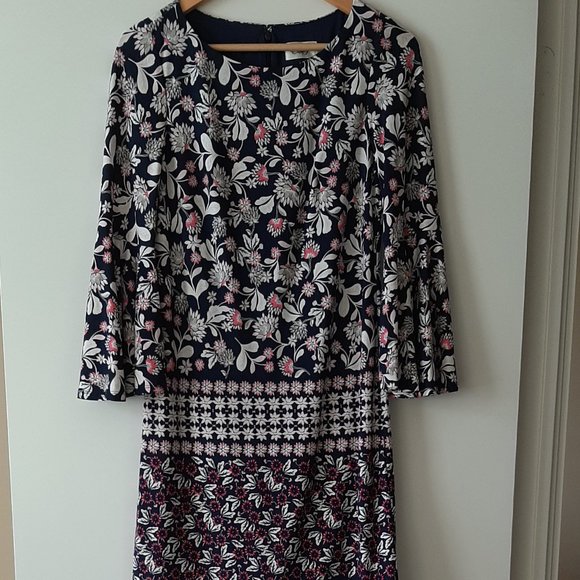ELIZA J - Floral Shift Dress - Size 4 - Picture 1 of 6